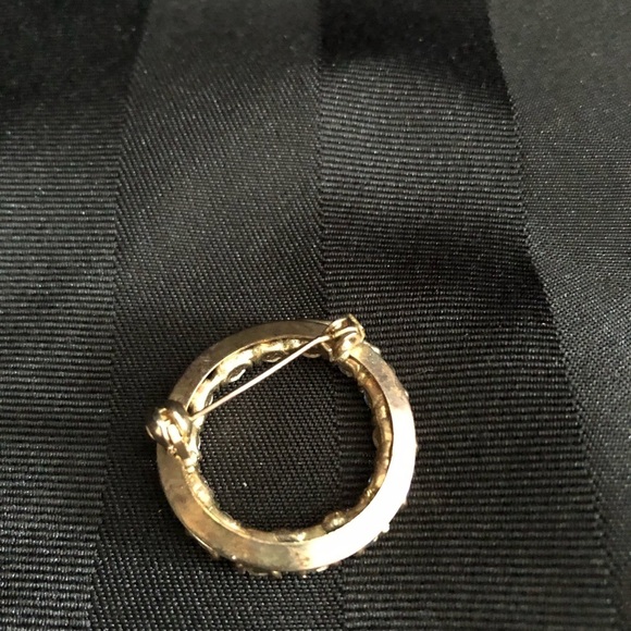 Vtg Blue Rhinestone Brooch - Picture 3 of 12